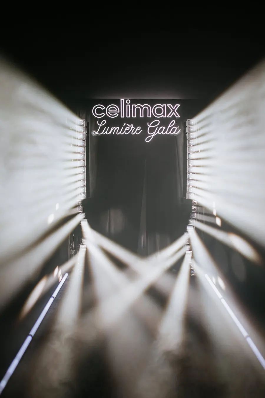 Entrée lumineuse du Celimax Lumière Gala à Paris